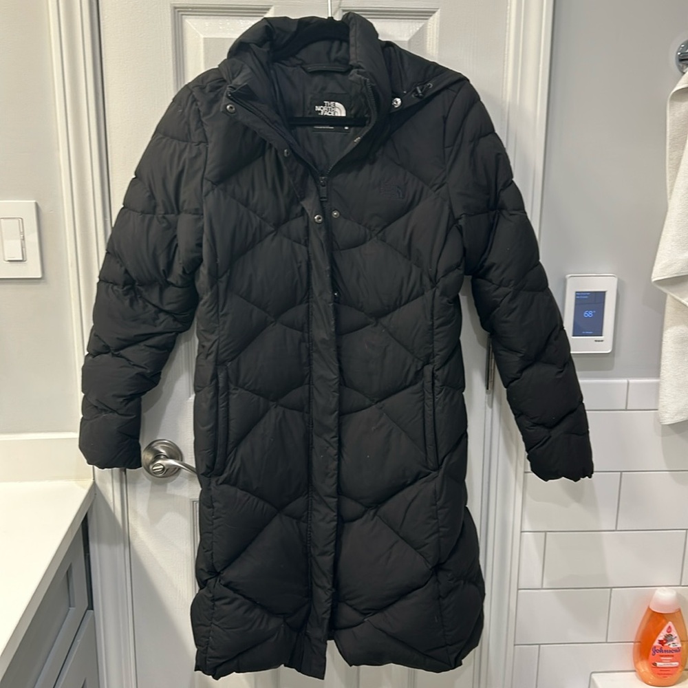 The North Face puffer jacket- black
